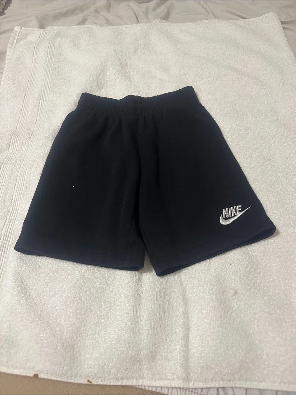 Nike boys 2 piece outfit black gray size 7 cotton polyester
